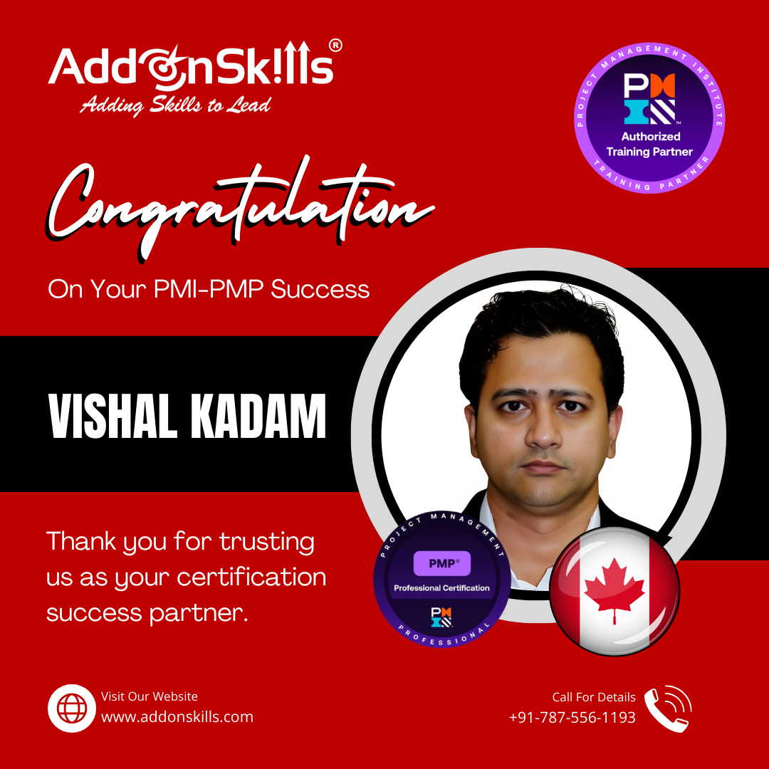 Congratulations VISHAL DHANAJI KADAM