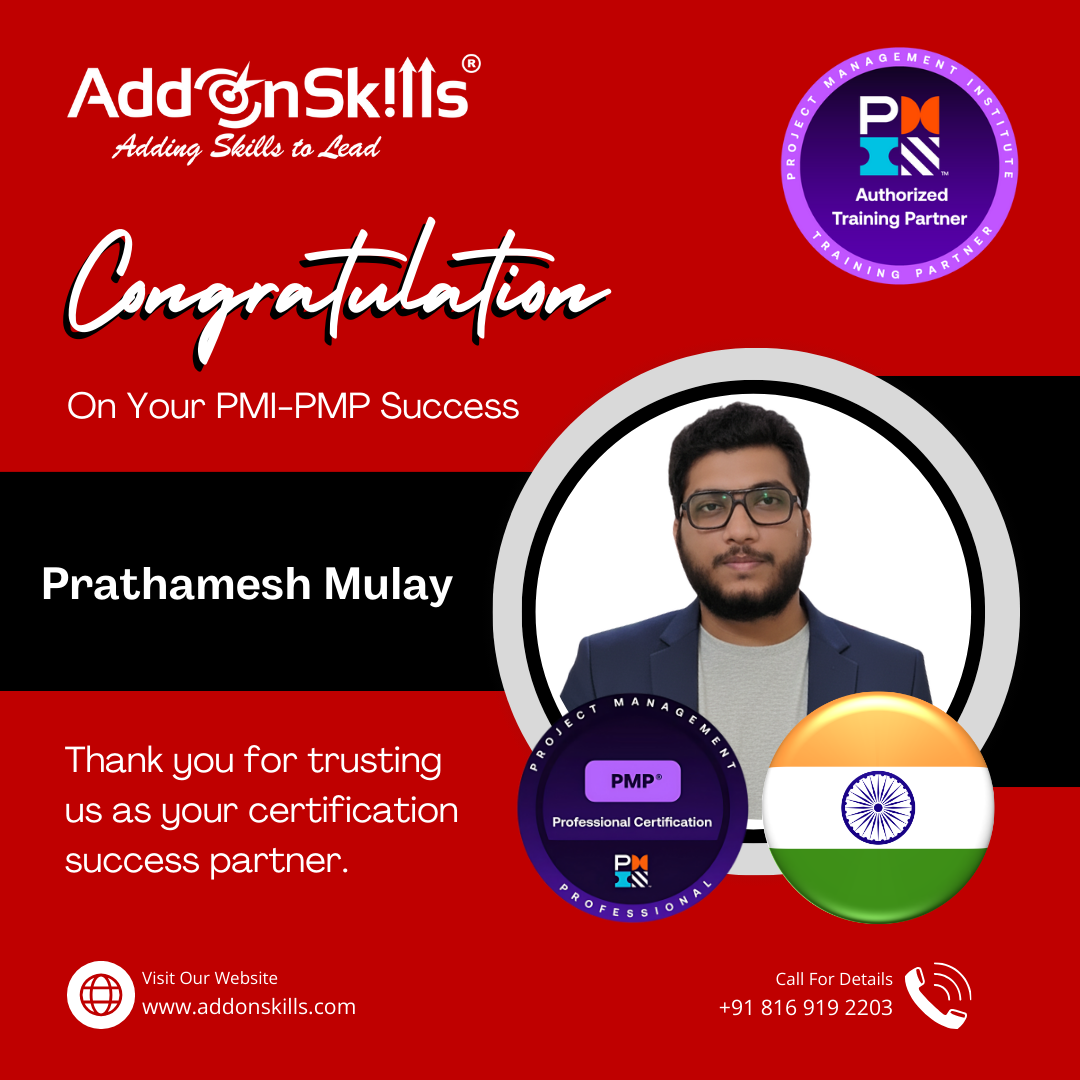 Prathamesh Mulay PMP Success Story